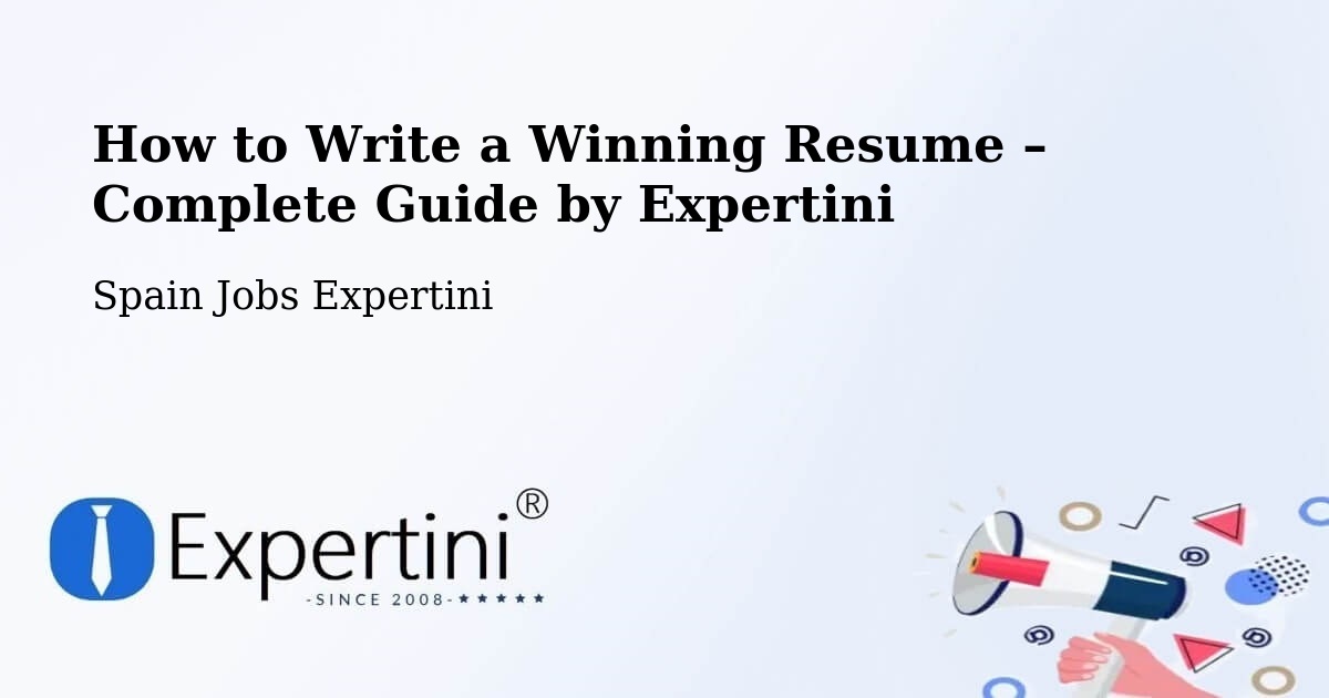 Resume Writing Guide for Job Seekers – Arucas - Arucas, Spain Jobs Expertini